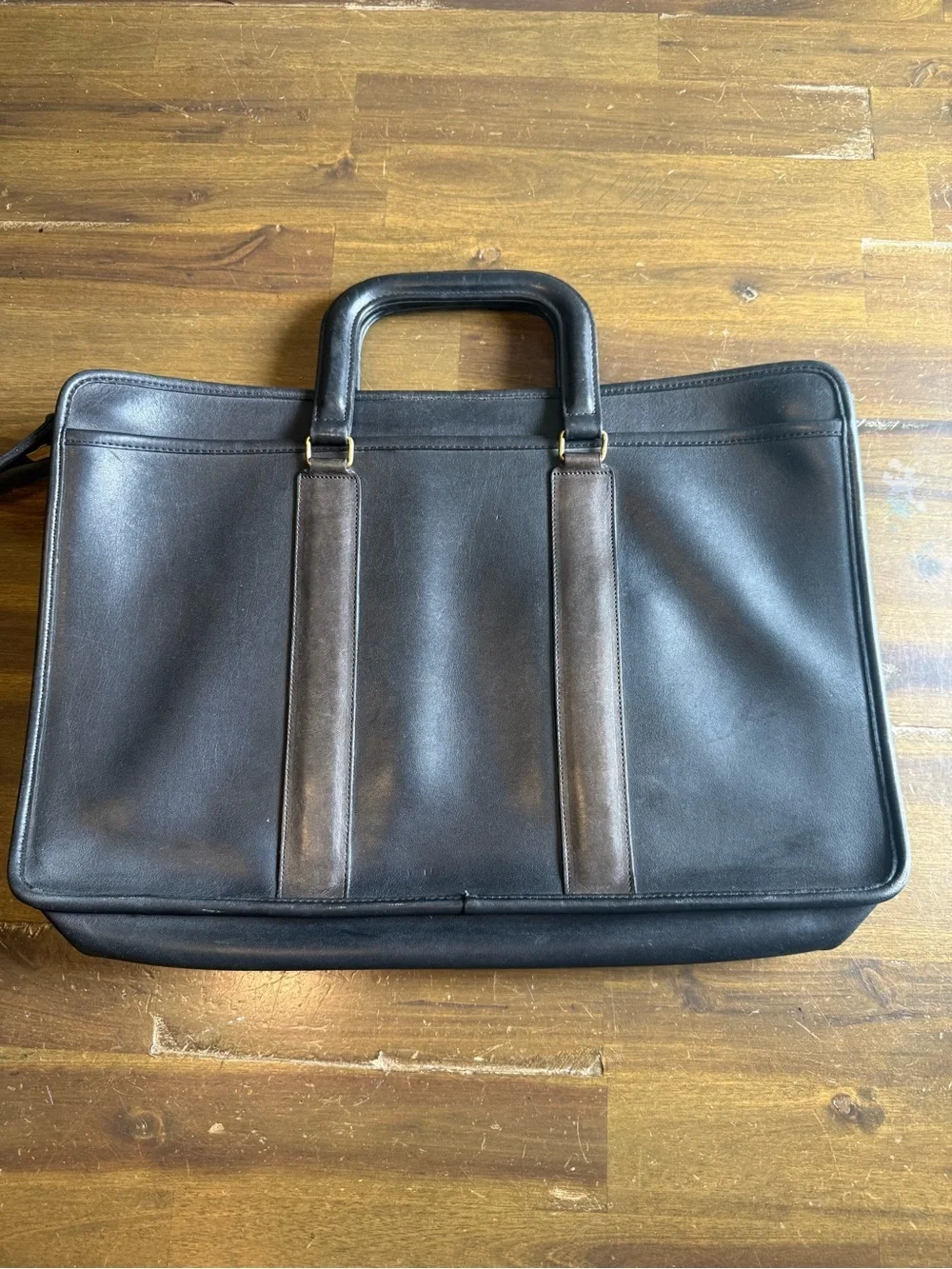 Coach Black Leather Briefcase
